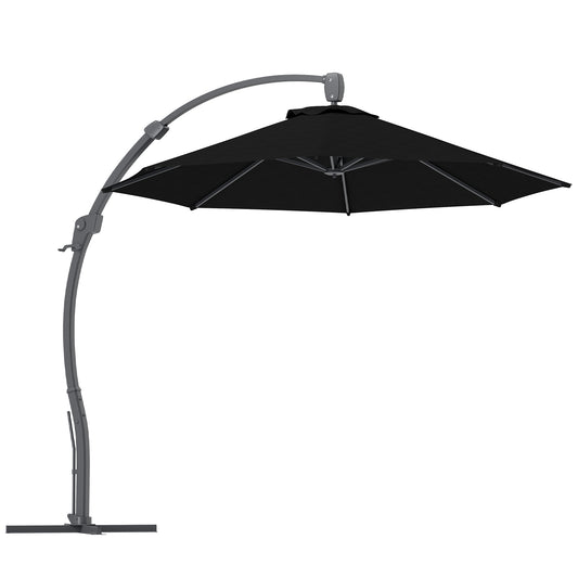 Outsunny 3m Cantilever Garden Parasol | 360 Degree Rotation