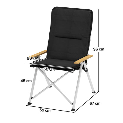 Portable camping chair for single person carrying